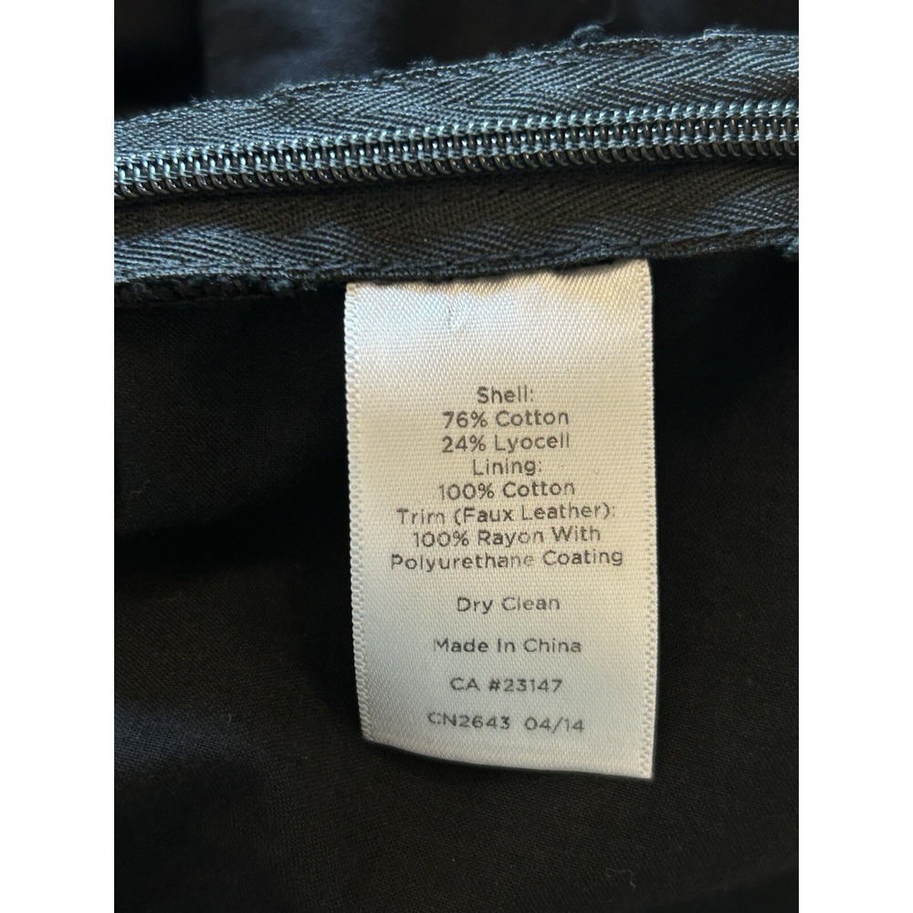 Talbots Black Heavy Lace Overlay Short Sleeve Shirt Career Classic Size 16 - Picture 7 of 9